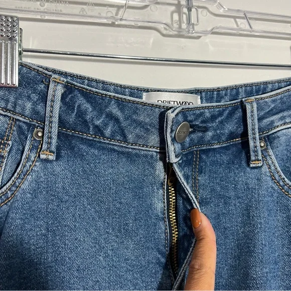 NEW Free People x Driftwood Embroidered Denim Maxi Skirt Size 29 - Picture 8 of 14